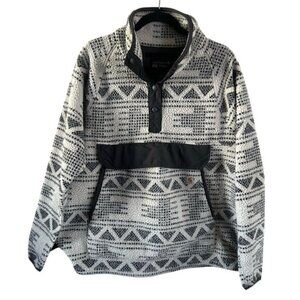 Carhart Women's Black and White Patterned Pullover
